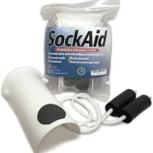 RMS Deluxe Sock Aid – Socks Helper with Foam Handles (for Regular Socks)