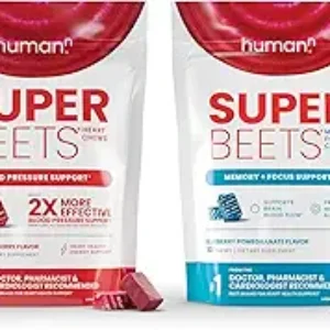 Humann SuperBeets Heart Chews & Memory + Focus Chews